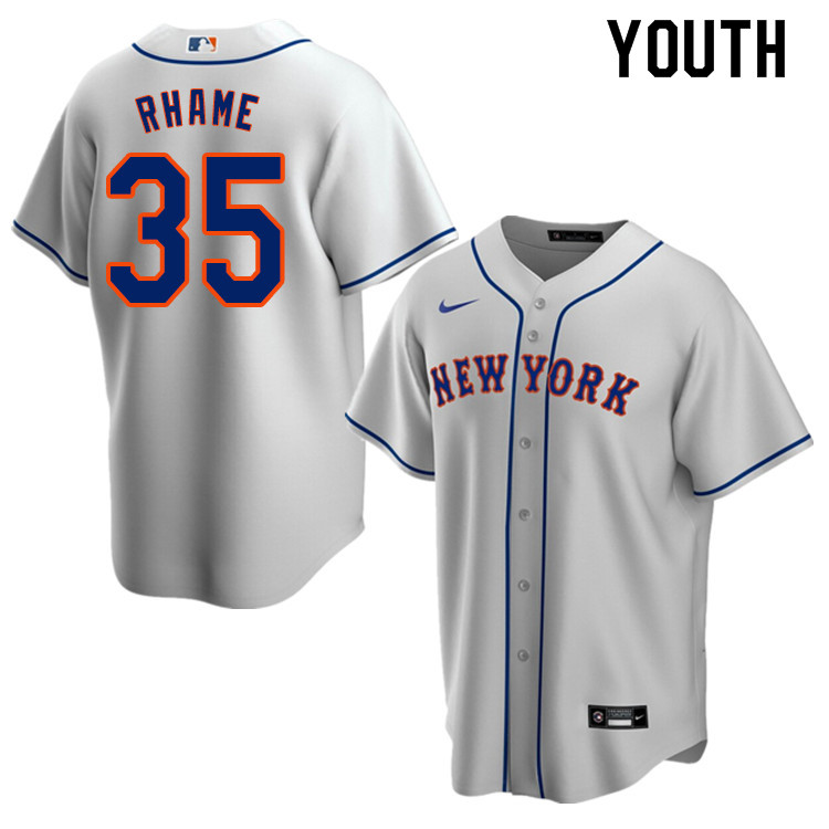 Nike Youth #35 Jacob Rhame New York Mets Baseball Jerseys Sale-Gray